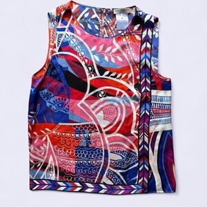 Emilio Pucci Multicolor Abstract Blouse size 10